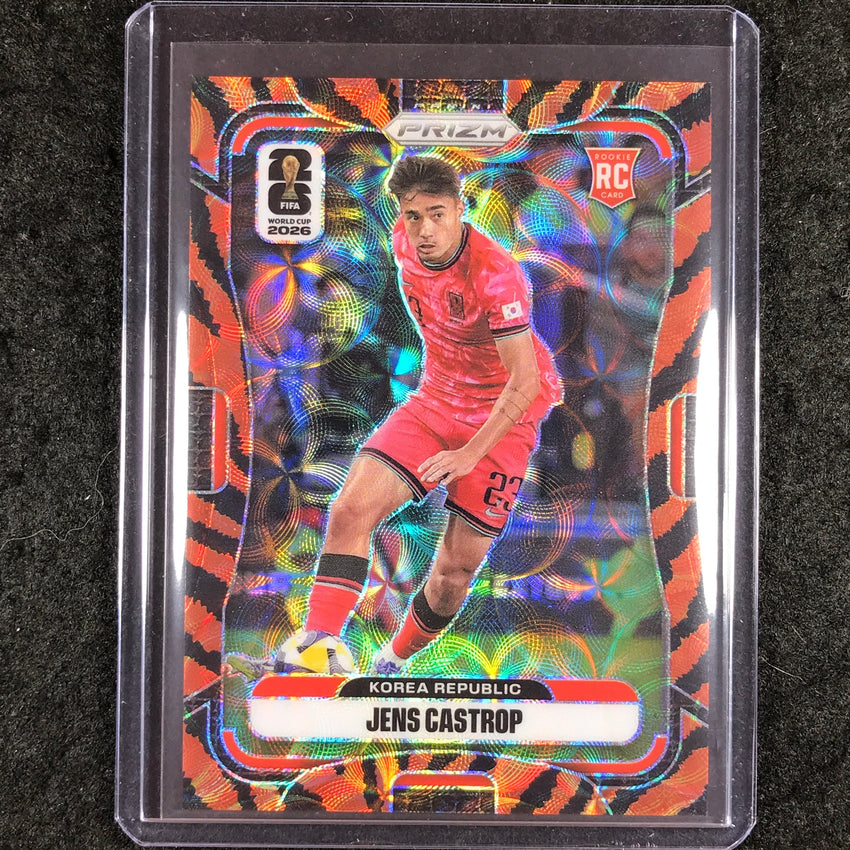 2026 Prizm FIFA World Cup JENS CASTROP Rookie Choice Tiger Stripe #280
