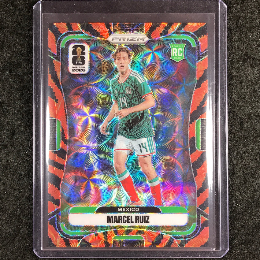 2026 Prizm FIFA World Cup MARCEL RUIZ Rookie Choice Tiger Stripe #289