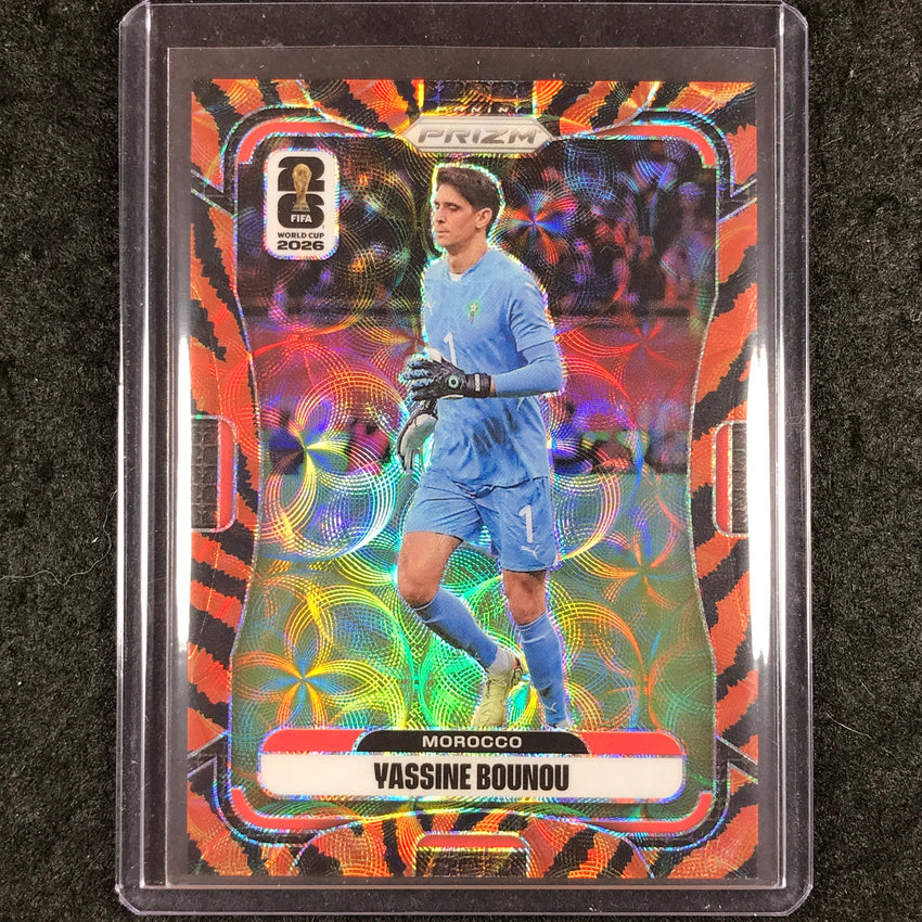 2026 Prizm FIFA World Cup YASSINE BOUNOU Choice Tiger Stripe #296
