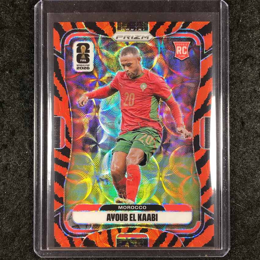 2026 Prizm FIFA World Cup AYOUB EL KAABI Rookie Choice Tiger Stripe #301