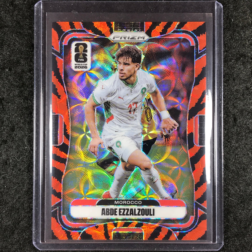2026 Prizm FIFA World Cup ABDE EZZALZOULI Choice Tiger Stripe #302