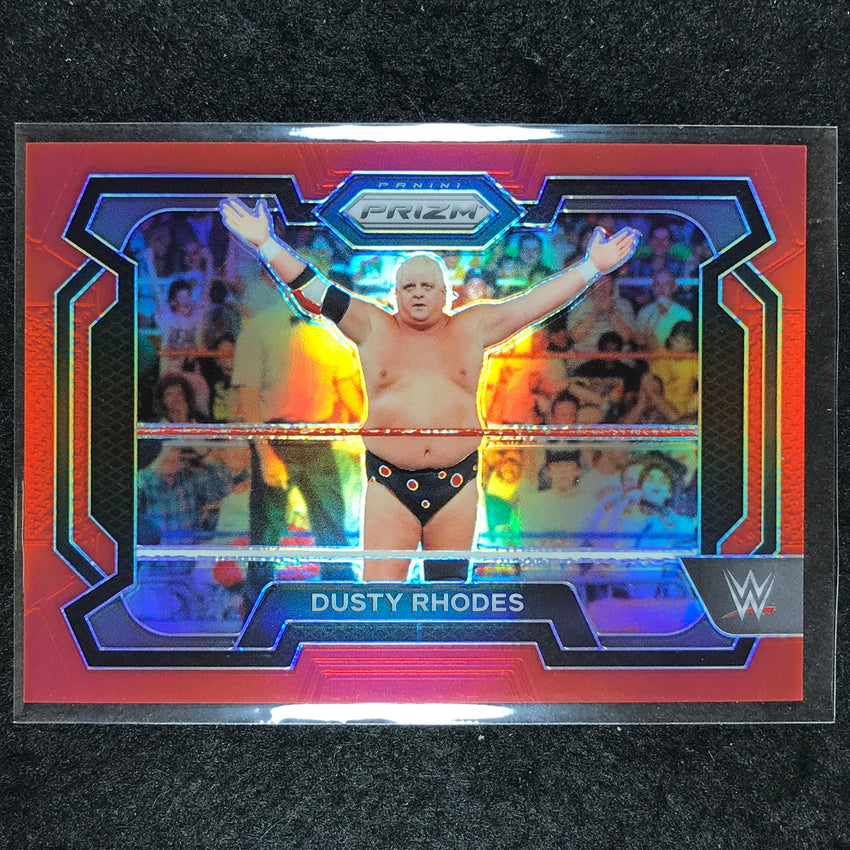 2024 Prizm WWE DUSTY RHODES Base Horizontal Red 59/299 #10