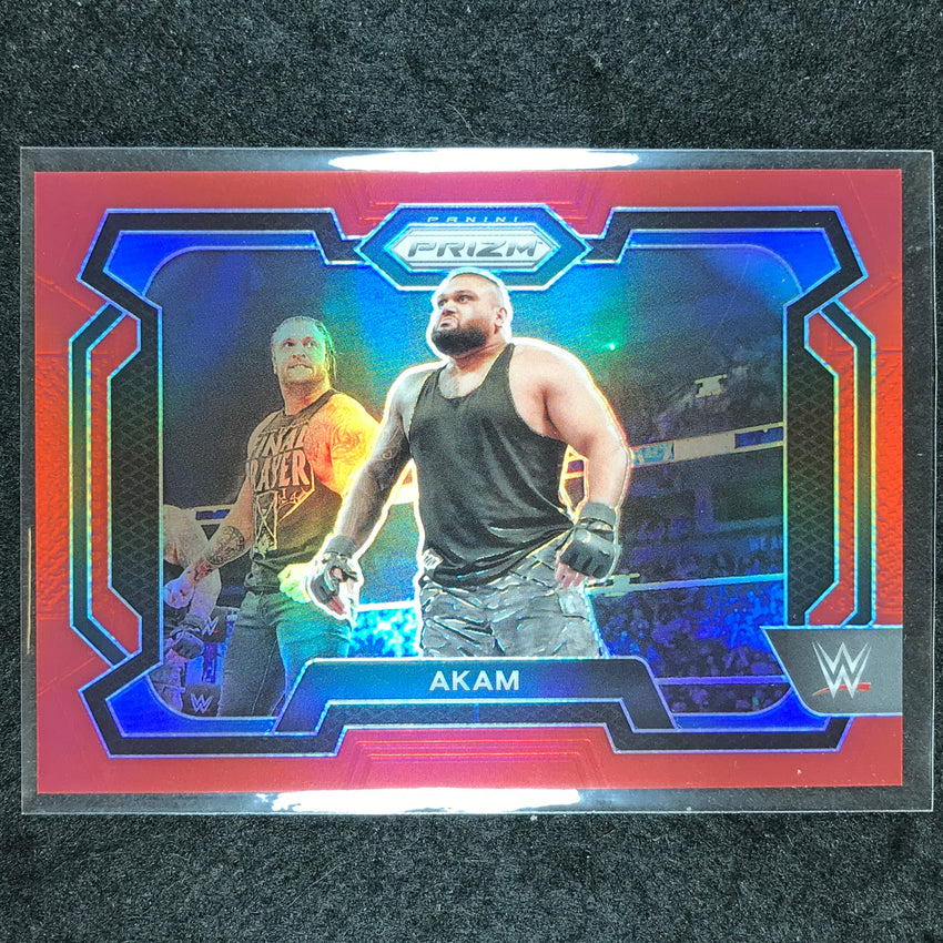 2024 Prizm WWE AKAM Base Horizontal Red 98/299 #24