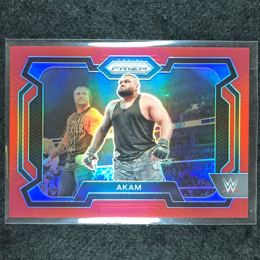 2024 Prizm WWE AKAM Base Horizontal Red 267/299 #24