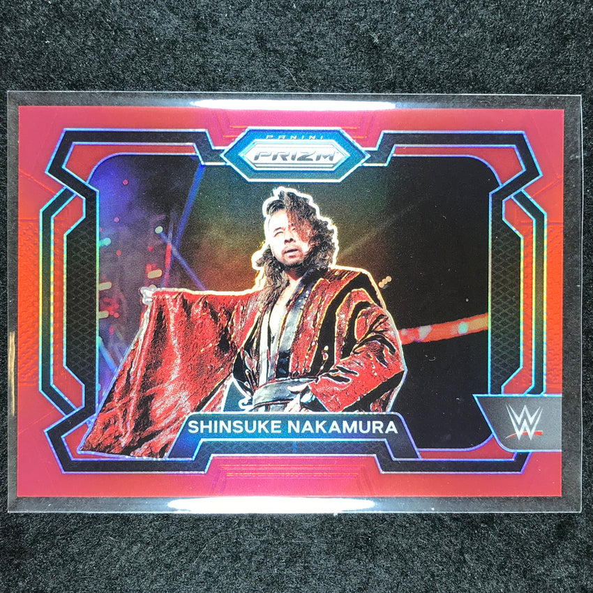 2024 Prizm WWE SHINSUKE NAKAMURA Base Horizontal Red 226/299 #29