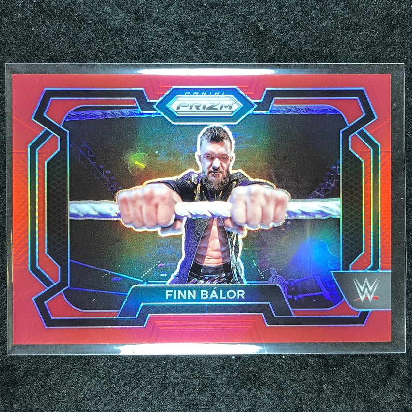 2024 Prizm WWE FINN BALOR Base Horizontal Red 112/299 #30