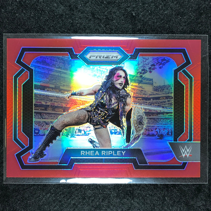 2024 Prizm WWE RHEA RIPLEY Base Horizontal Red 137/299 #37