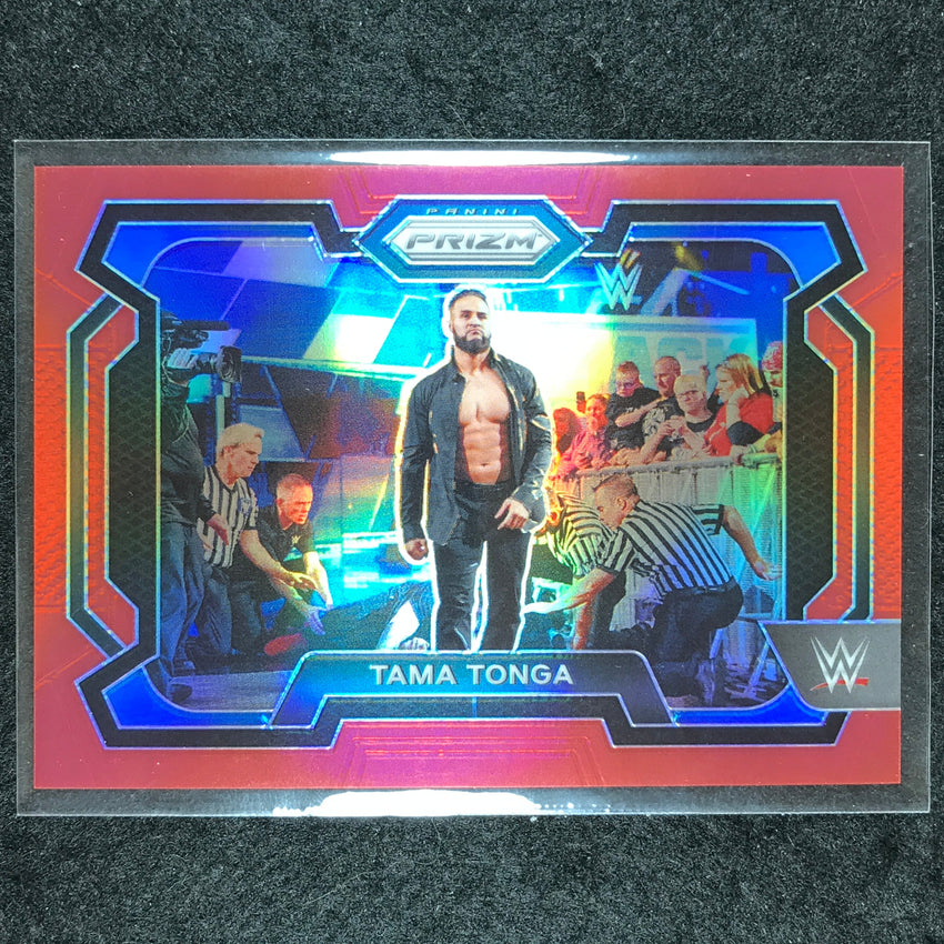 2024 Prizm WWE TAMA TONGA Base Horizontal Red 222/299 #41