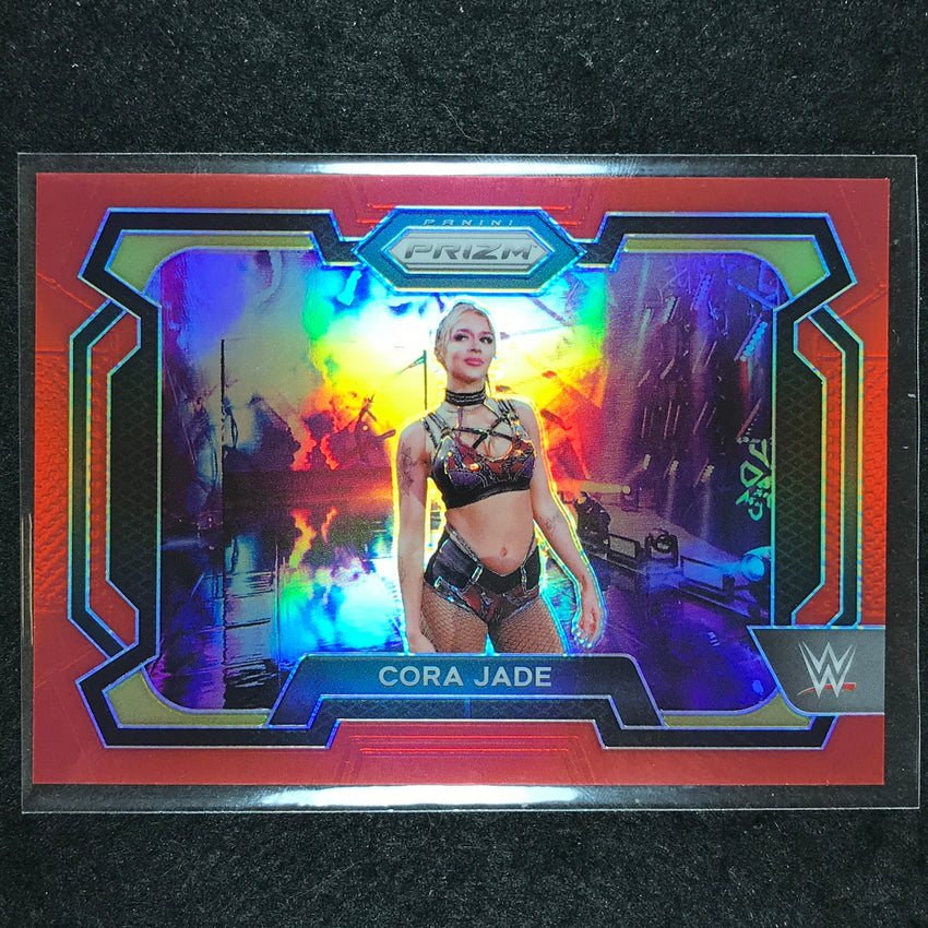 2024 Prizm WWE CORA JADE Base Horizontal Red 34/299 #48