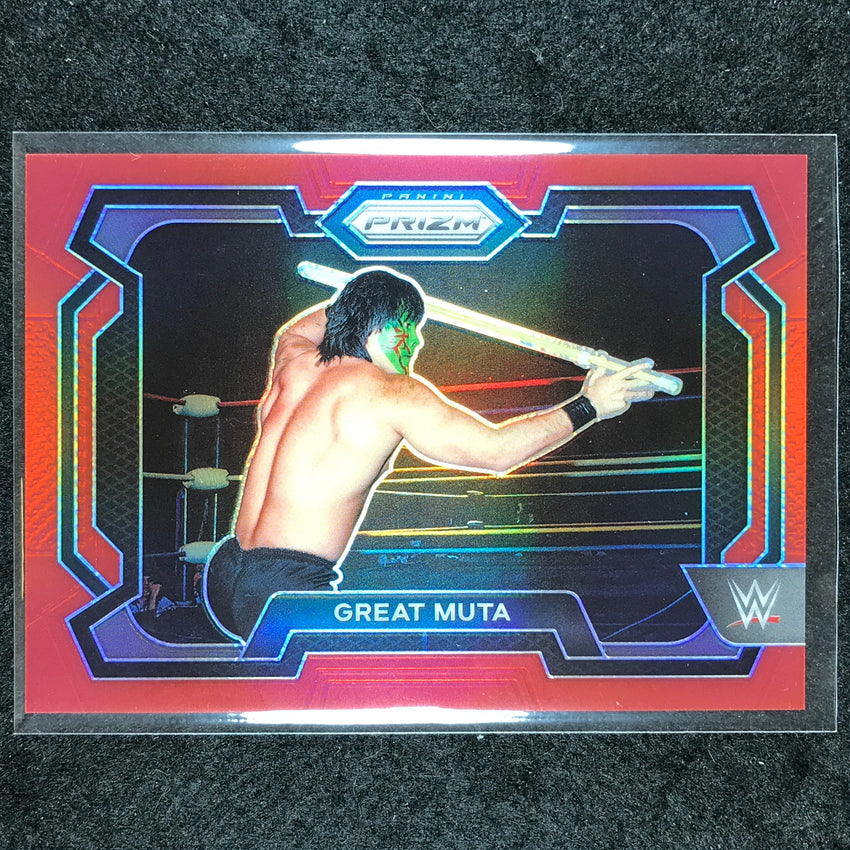2024 Prizm WWE GREAT MUTA Base Horizontal Red 73/299 #74