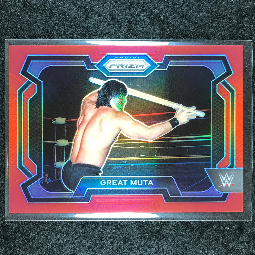 2024 Prizm WWE GREAT MUTA Base Horizontal Red 263/299 #74