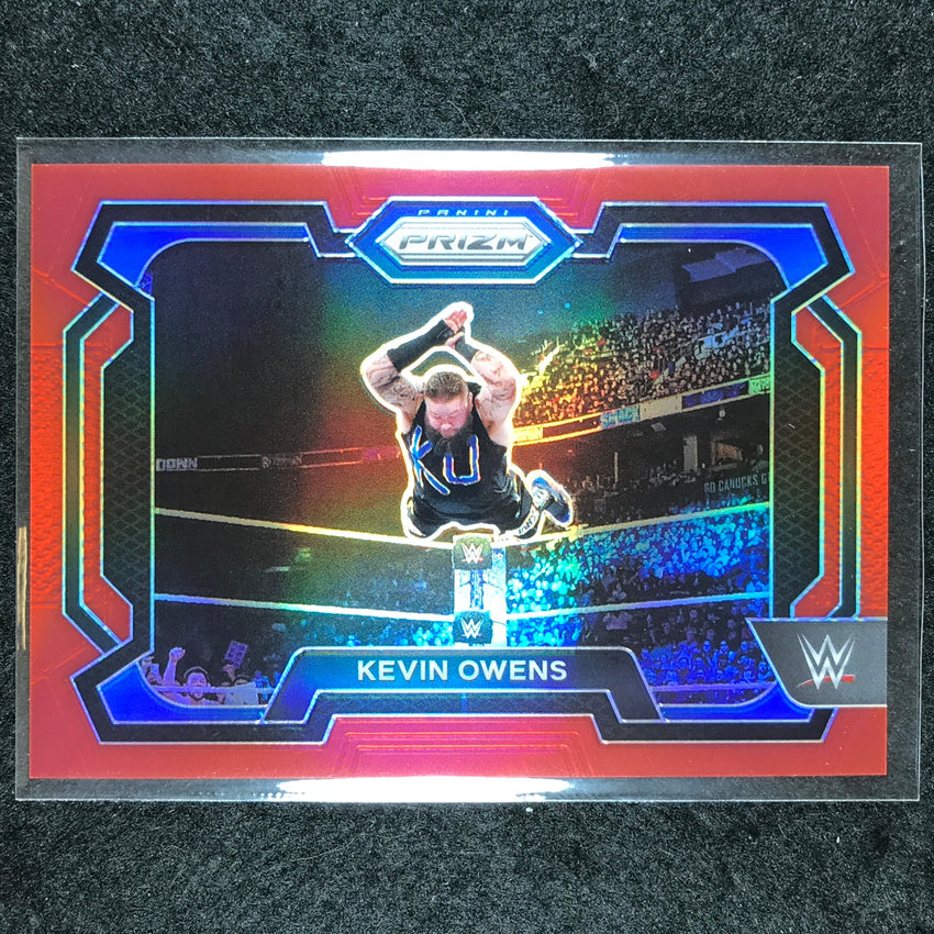 2024 Prizm WWE KEVIN OWENS Base Horizontal Red 50/299 #92