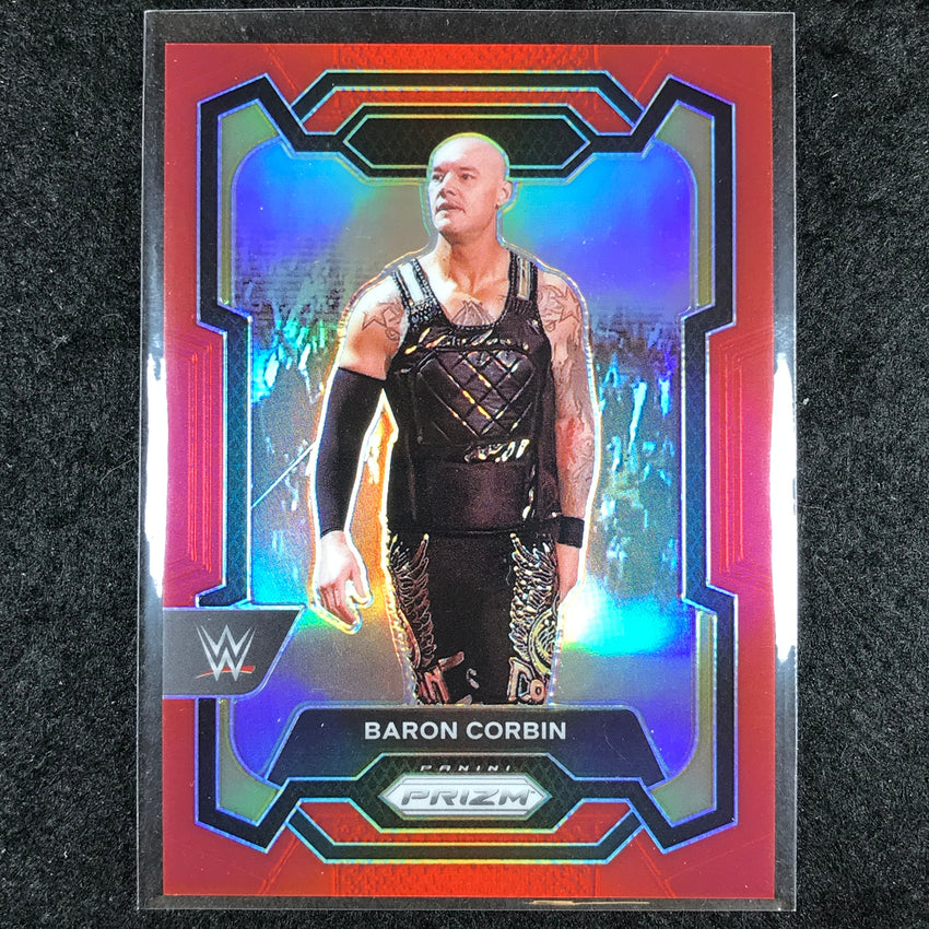 2024 Prizm WWE BARON CORBIN Base Vertical Red 212/299 #110