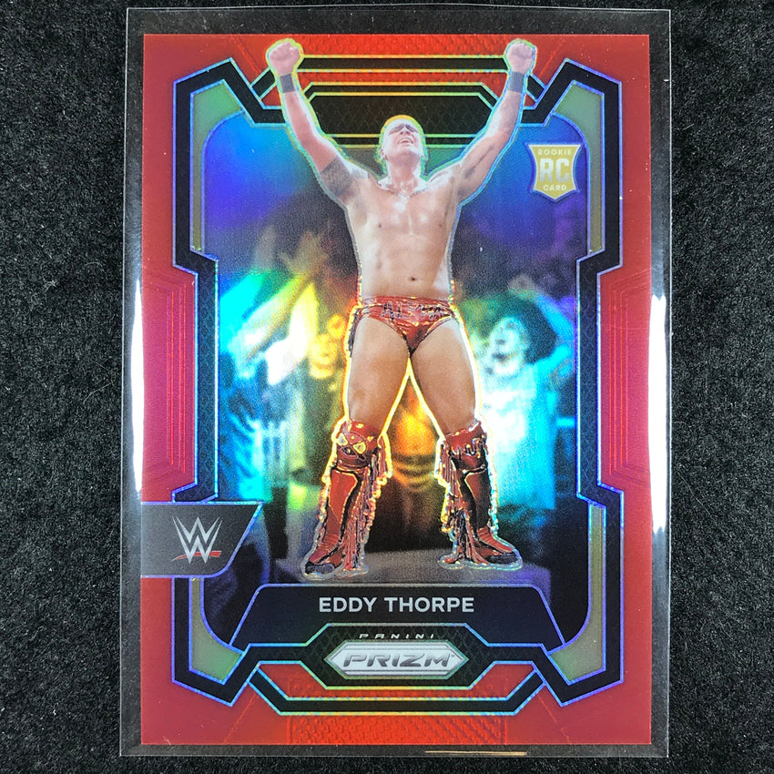 2024 Prizm WWE EDDY THORPE Base Vertical Red 94/299 #114
