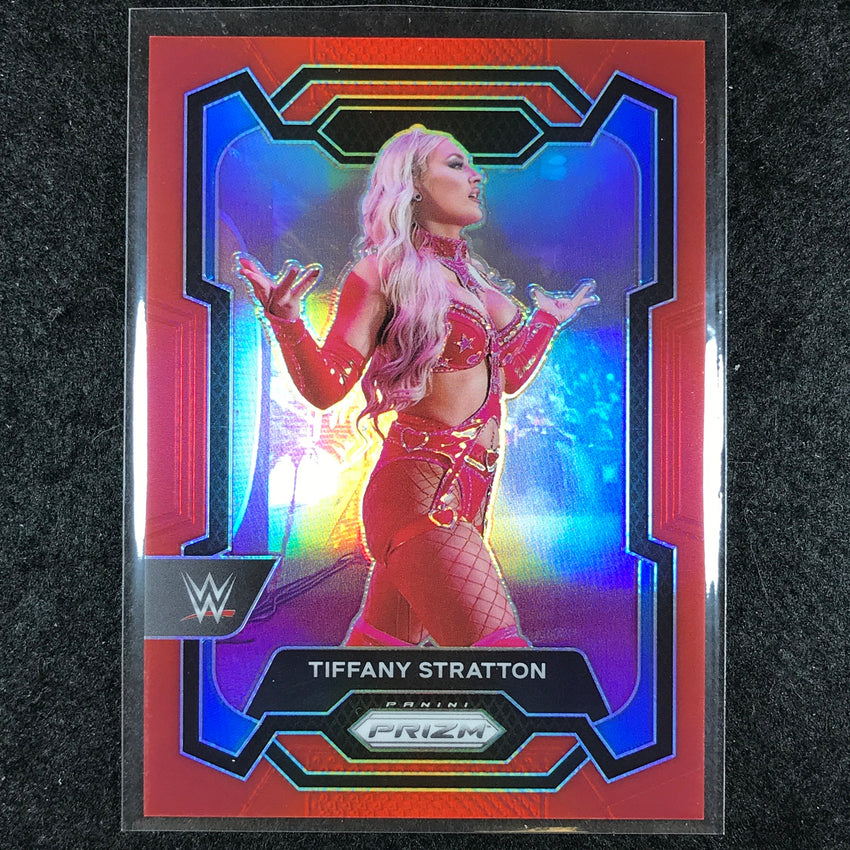 2024 Prizm WWE TIFFANY STRATTON Base Vertical Red 260/299 #115