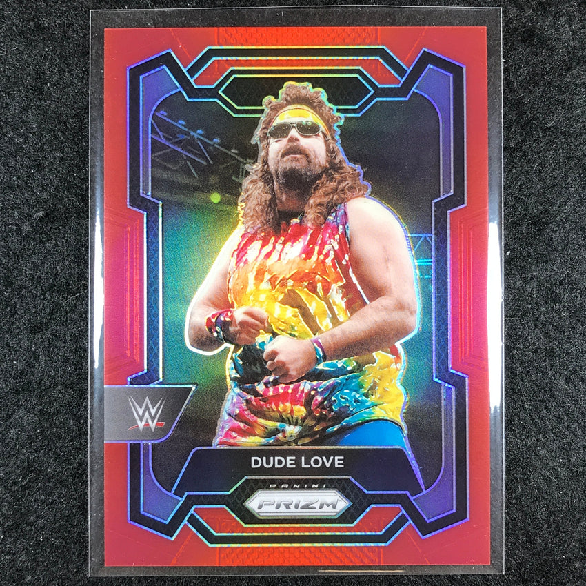 2024 Prizm WWE DUDE LOVE Base Vertical Red 145/299 #119