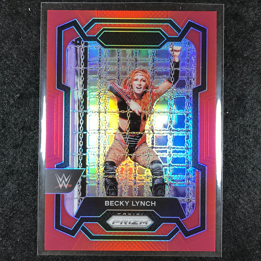 2024 Prizm WWE BECKY LYNCH Base Vertical Red 279/299 #120