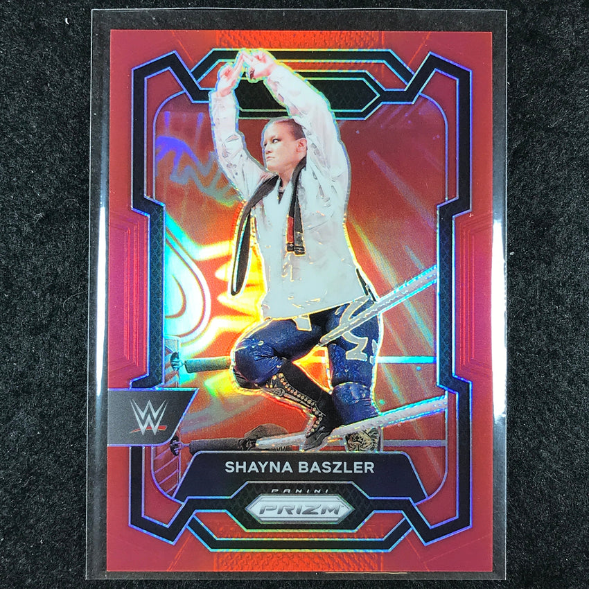 2024 Prizm WWE SHAYNA BASZLER Base Vertical Red 284/299 #133