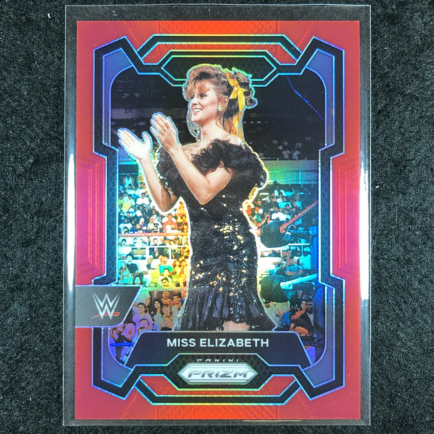 2024 Prizm WWE MISS ELIZABETH Base Vertical Red 99/299 #149
