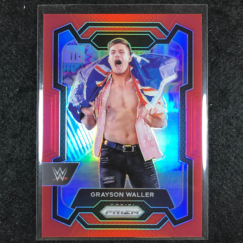 2024 Prizm WWE GRAYSON WALLER Base Vertical Red 258/299 #154