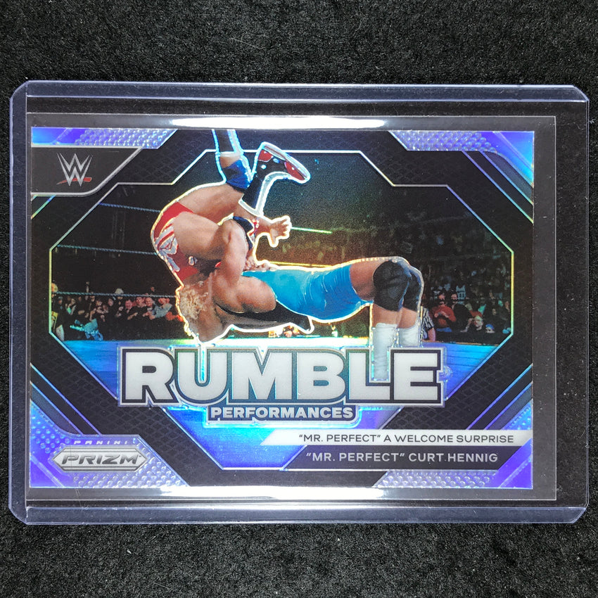 2024 Prizm WWE "MR. PERFECT" CURT HENNIG Rumble Performances Silver #12