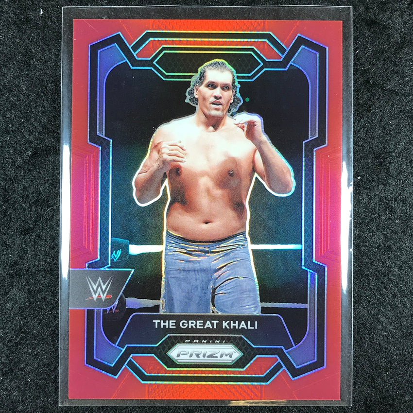 2024 Prizm WWE THE GREAT KHALI Base Vertical Red 191/299 #164