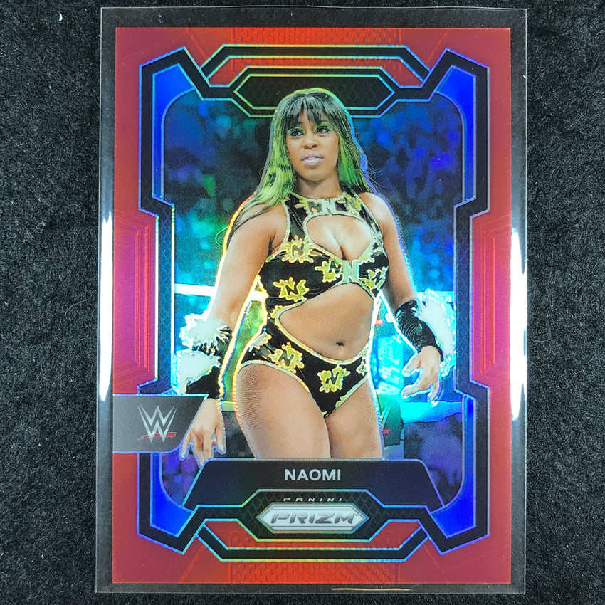 2024 Prizm WWE NAOMI Base Vertical Red 49/299 #169