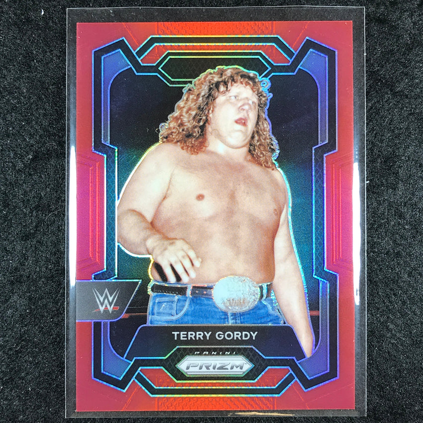 2024 Prizm WWE TERRY GORDY Base Vertical Red 45/299 #180