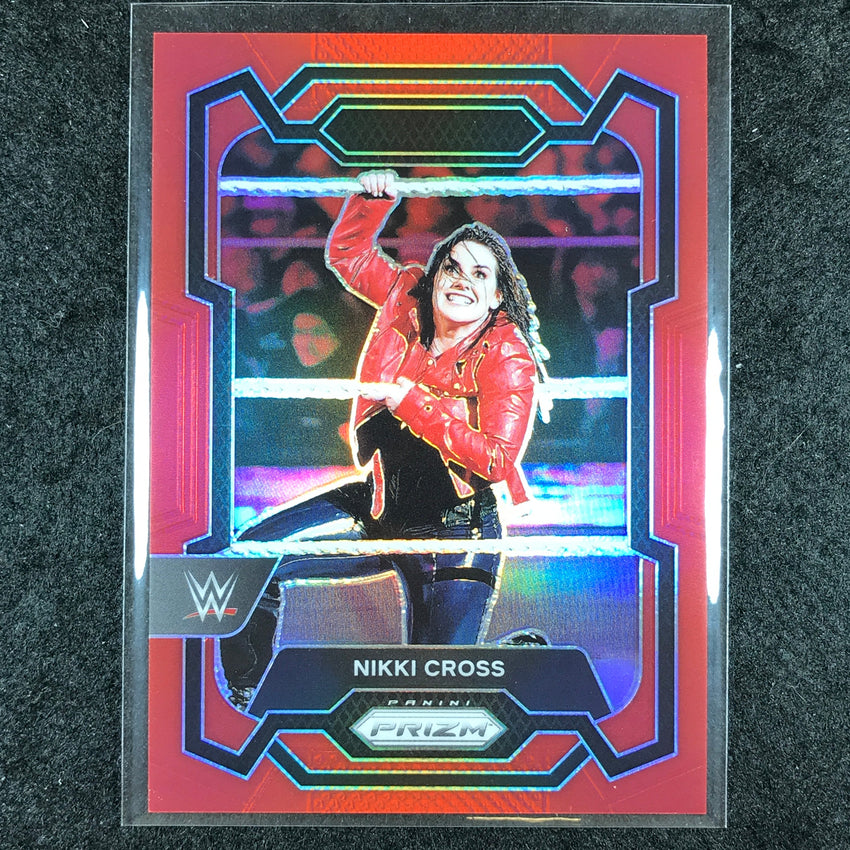 2024 Prizm WWE NIKKI CROSS Base Vertical Red 190/299 #189