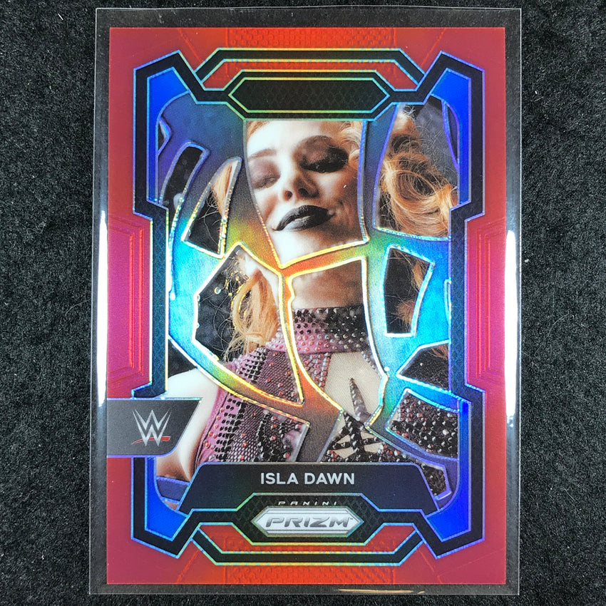 2024 Prizm WWE ISLA DAWN Base Vertical Red 12/299 #194