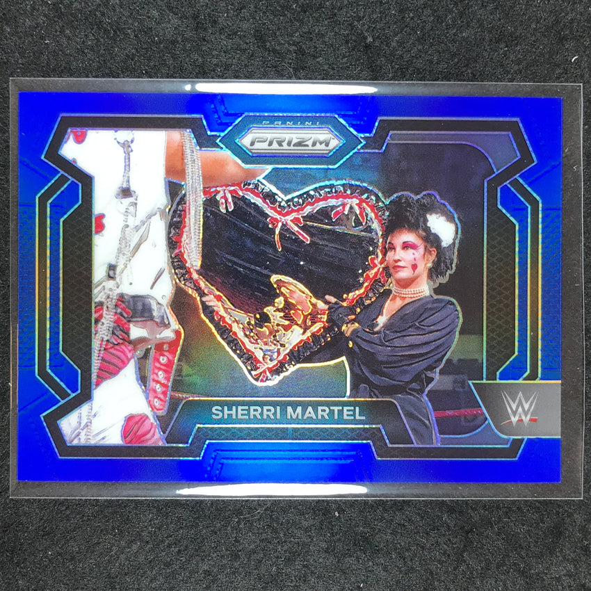 2024 Prizm WWE SHERRI MARTEL Base Horizontal Blue 103/199 #19