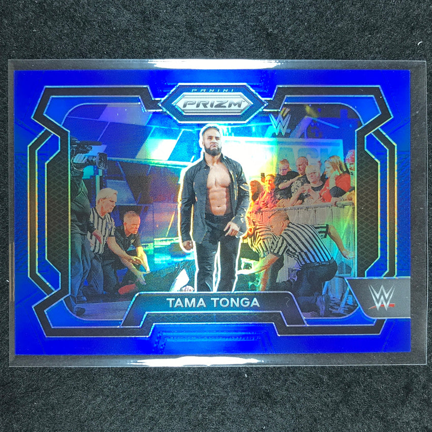 2024 Prizm WWE TAMA TONGA Base Horizontal Blue 85/199 #41