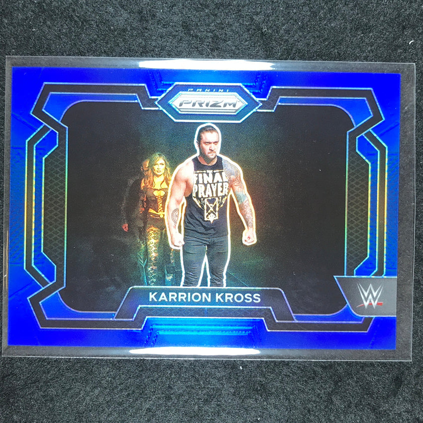 2024 Prizm WWE KARRION KROSS Base Horizontal Blue 154/199 #72