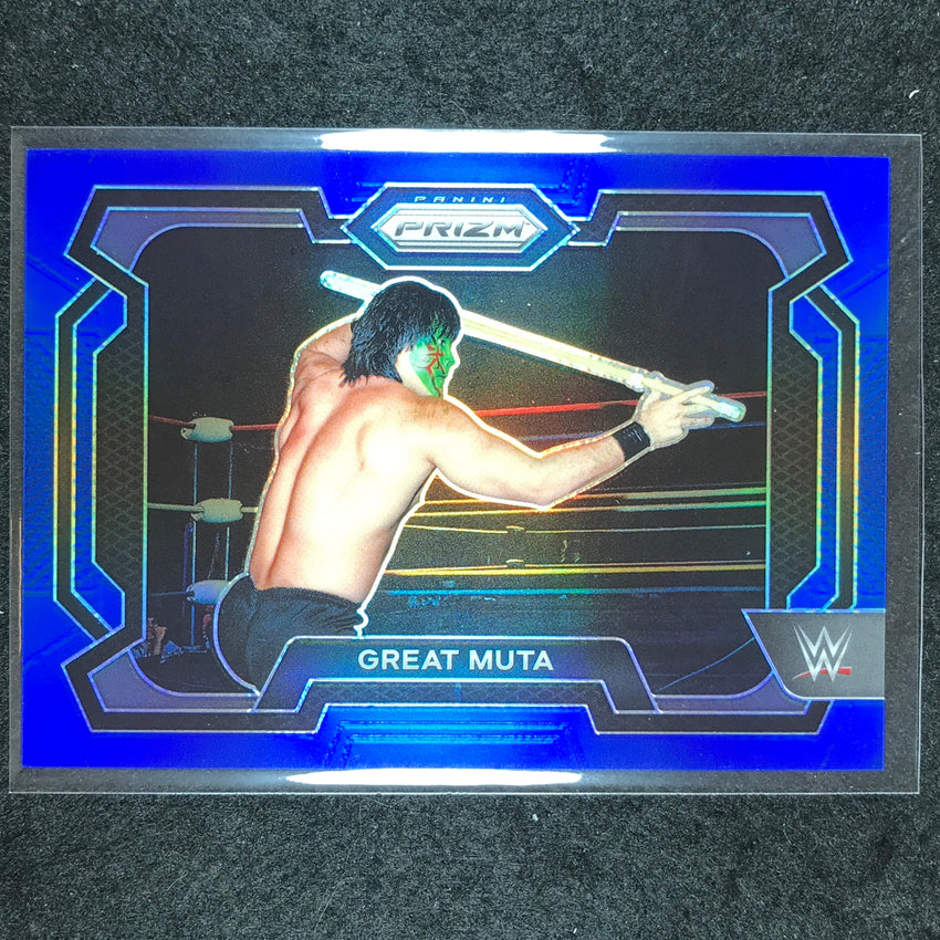 2024 Prizm WWE GREAT MUTA Base Horizontal Blue 184/199 #74
