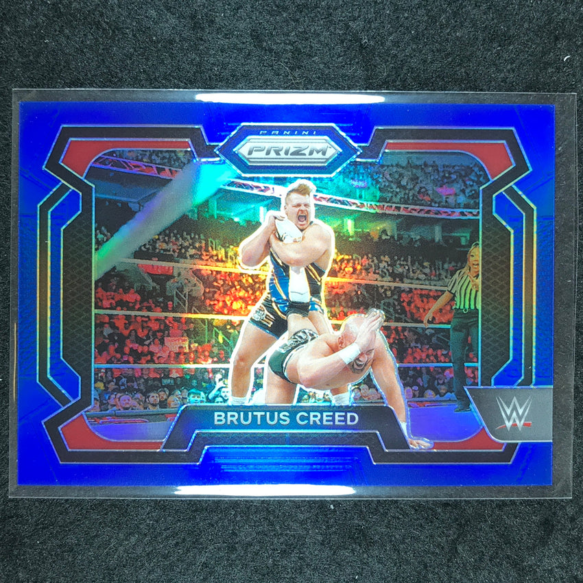2024 Prizm WWE BRUTUS CREED Base Horizontal Blue 180/199 #76