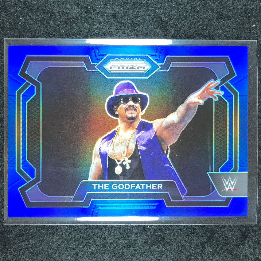 2024 Prizm WWE THE GODFATHER Base Horizontal Blue 44/199 #79