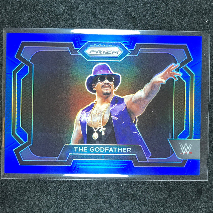 2024 Prizm WWE THE GODFATHER Base Horizontal Blue 110/199 #79