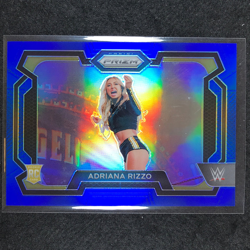 2024 Prizm WWE ADRIANA RIZZO Rookie Base Horizontal Blue 126/199 #91