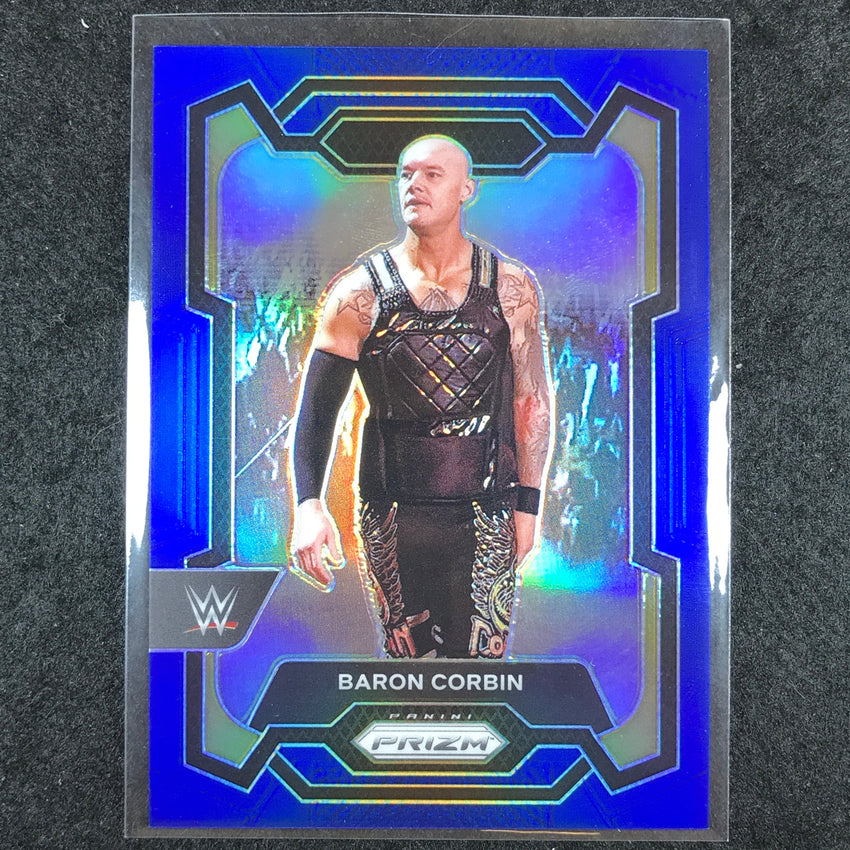 2024 Prizm WWE BARON CORBIN Base Vertical Blue 39/199 #110
