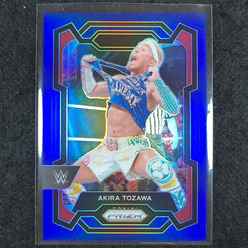 2024 Prizm WWE AKIRA TOZAWA Base Vertical Blue 54/199 #128