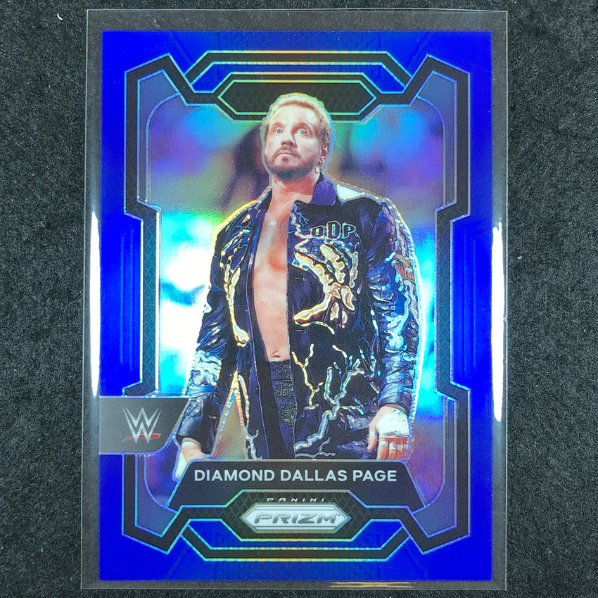 2024 Prizm WWE DIAMOND DALLAS PAGE Base Vertical Blue 142/199 #152