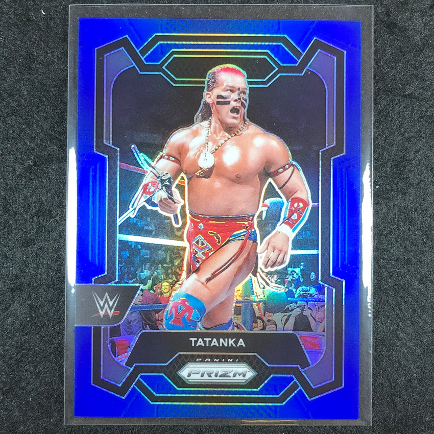 2024 Prizm WWE TATANKA Base Vertical Blue 28/199 #173
