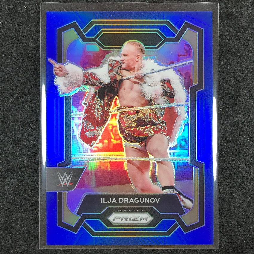 2024 Prizm WWE ILJA DRAGUNOV Base Vertical Blue 182/199 #184