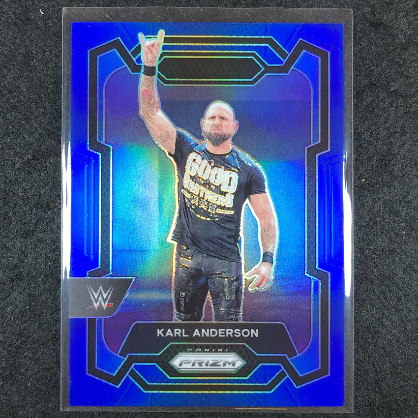 2024 Prizm WWE KARL ANDERSON Base Vertical Blue 1/199 #196