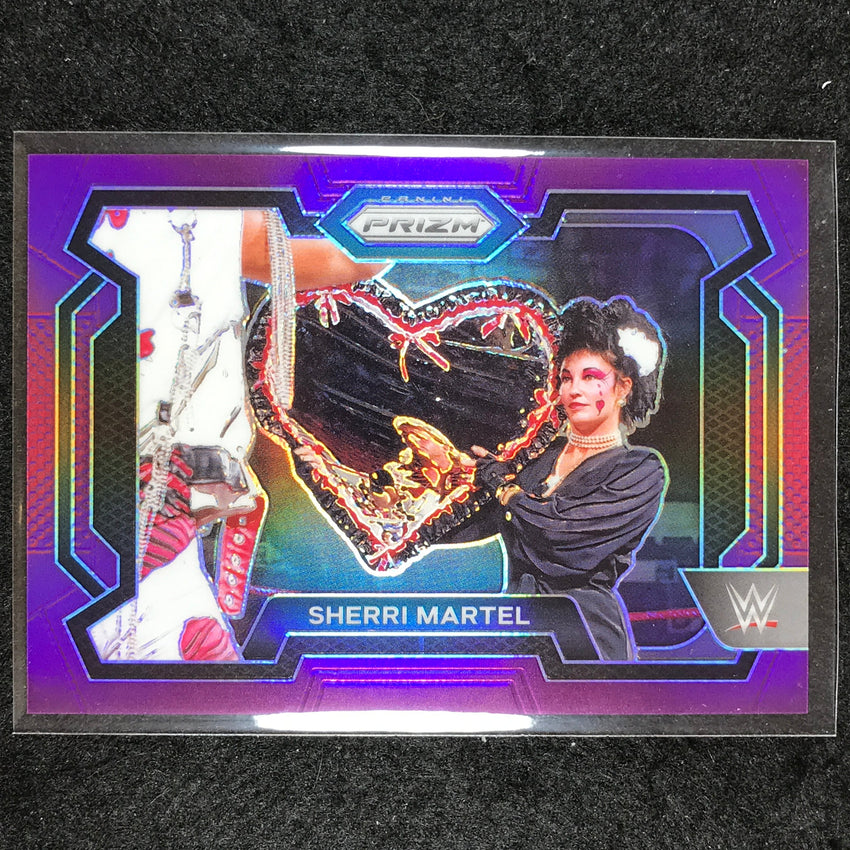 2024 Prizm WWE SHERRI MARTEL Base Horizontal Purple 42/149 #19