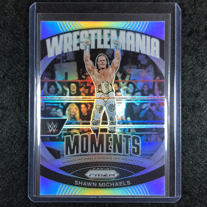 2024 Prizm WWE SHAWN MICHAELS Wrestlemania Moments Silver #8