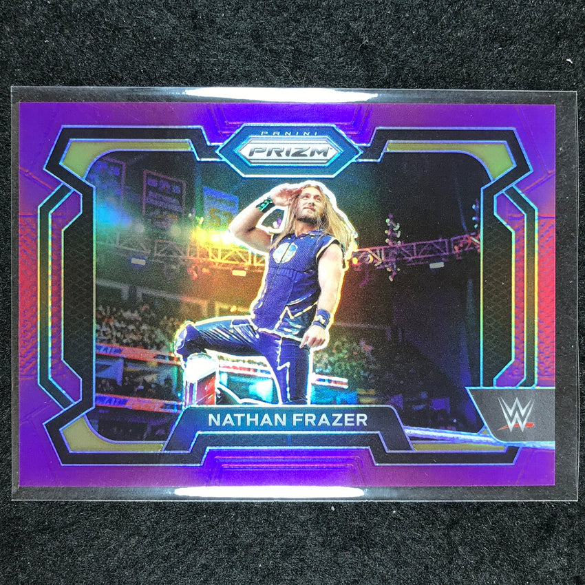 2024 Prizm WWE NATHAN FRAZER Base Horizontal Purple 61/149 #25