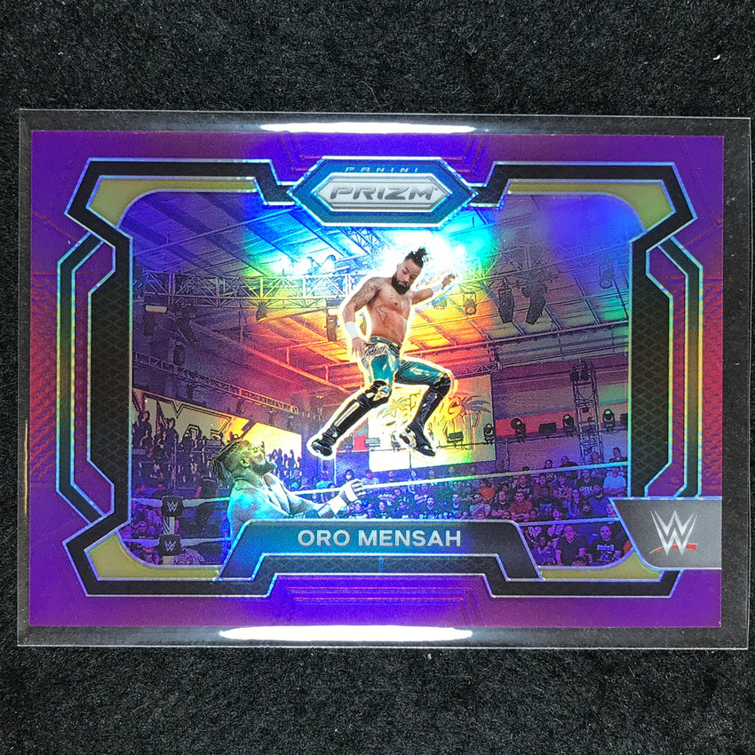 2024 Prizm WWE ORO MENSAH Base Horizontal Purple 49/149 #75