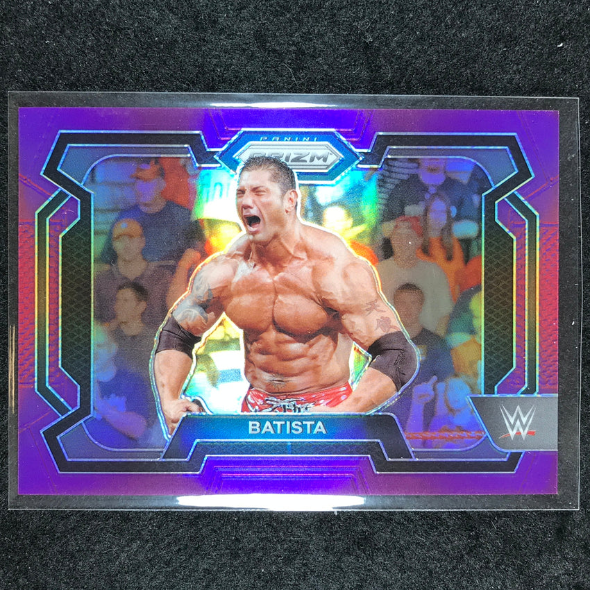 2024 Prizm WWE BATISTA Base Horizontal Purple 96/149 #84