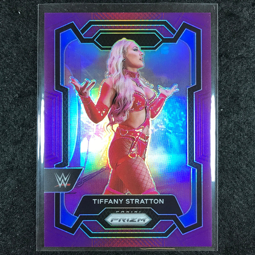 2024 Prizm WWE TIFFANY STRATTON Base Vertical Purple 72/149 #115